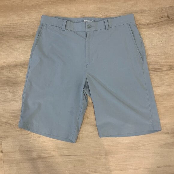 Men's Nike Golf Dri-Fit Size 32 Tour Shorts in a baby blue colour light shorts - Picture 1 of 8